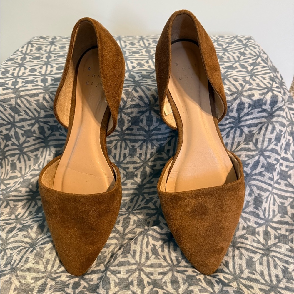 Brown Suede Women's Flats
